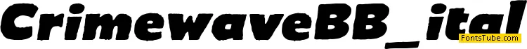 Crimewave BB Font Family