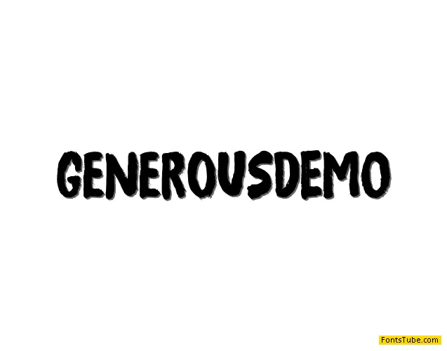 Generous DEMO Font