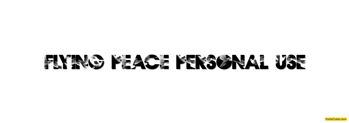 Flying Peace PERSONAL USE Font