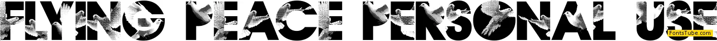 Flying Peace PERSONAL USE Font