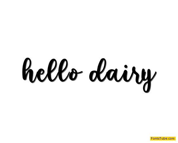hellodiary Font
