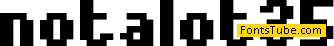 Notalot35 Font