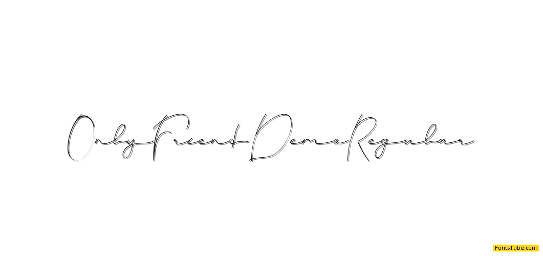 Only Friend Demo Font
