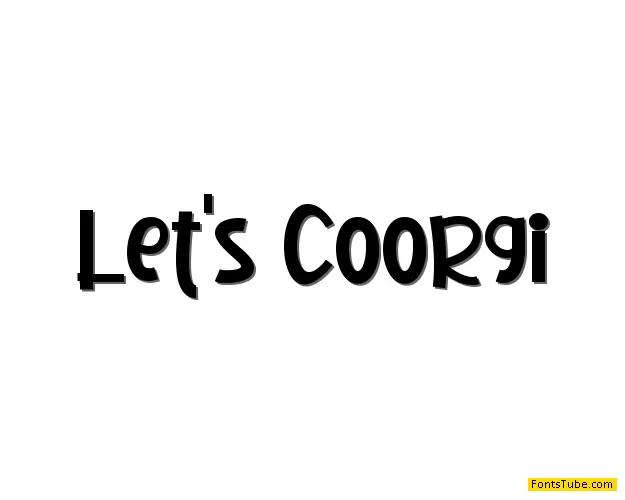 Let's Coorgi Font