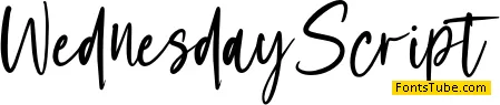 Wednesday Script Font