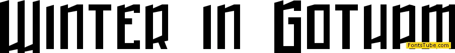 Winter in Gotham Font