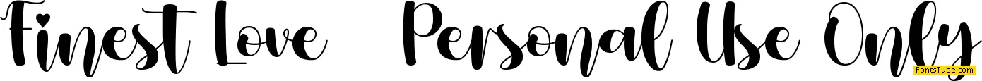 Finest Love Font