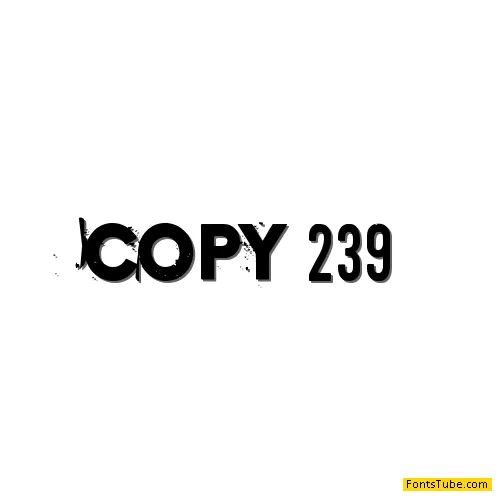 Copy 239 Font
