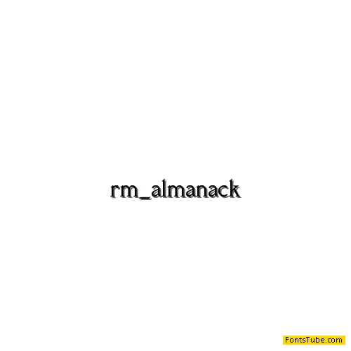 RM Almanack Font