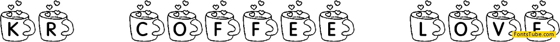KR Coffee Love Font
