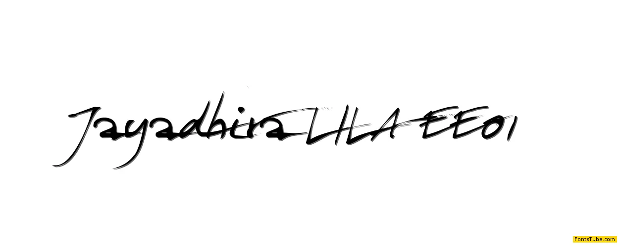 Jayadhira LILA EE 0.1 Font