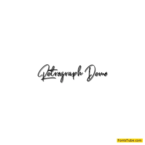 Retrograph Demo Font