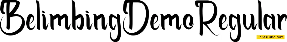 Belimbing Demo Font