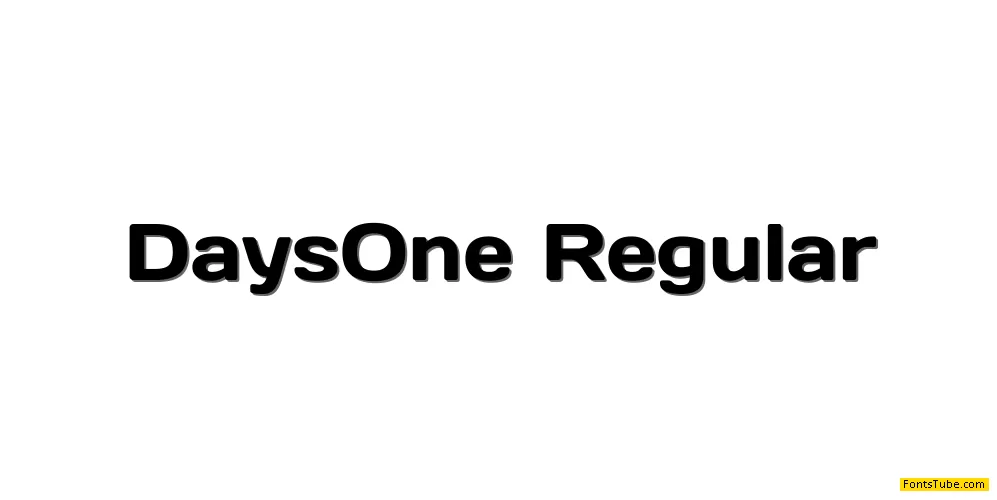 Days One Font