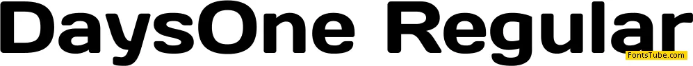 Days One Font