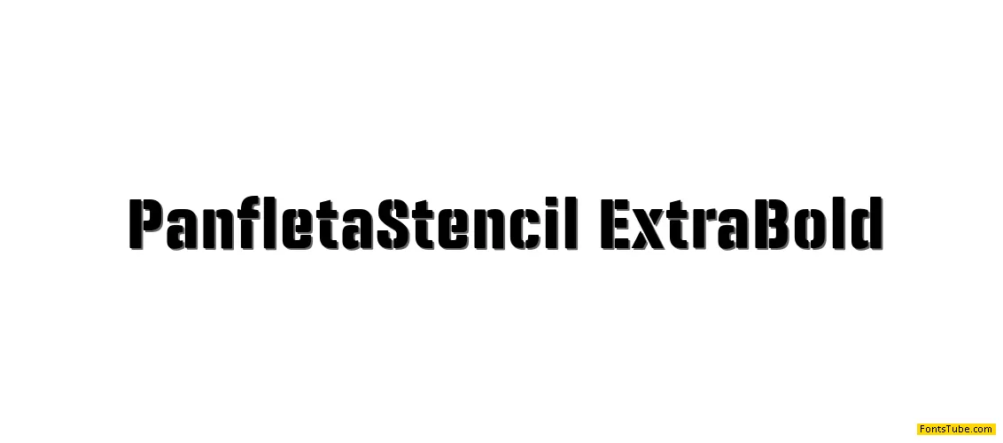 Panfleta Stencil Font Family