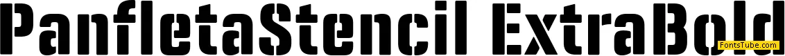 Panfleta Stencil Font Family