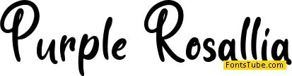 Purple Rosallia - Personal Use Font