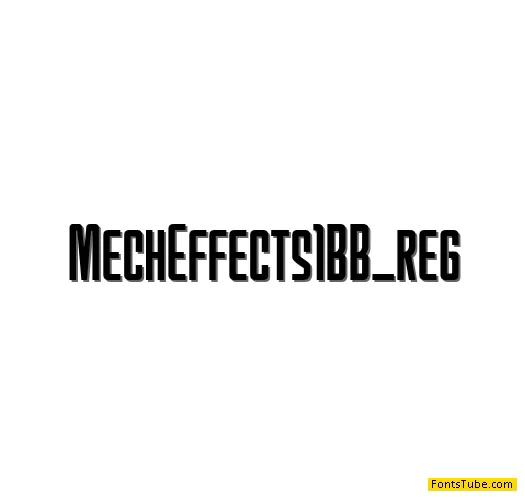 MechEffects1 BB Font Family