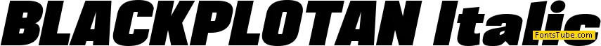 BLACKPLOTAN Font Family