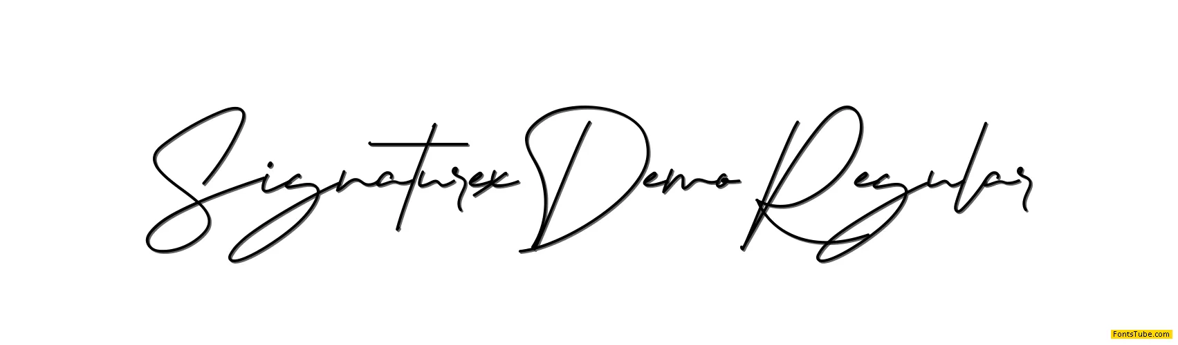 Signaturex Demo Font