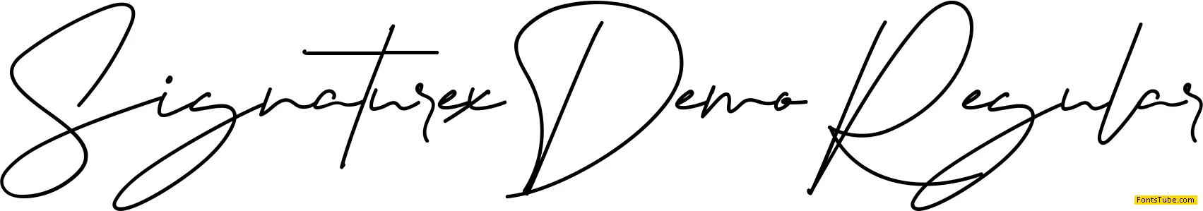 Signaturex Demo Font