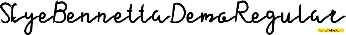 Skye Bennetta Demo Font
