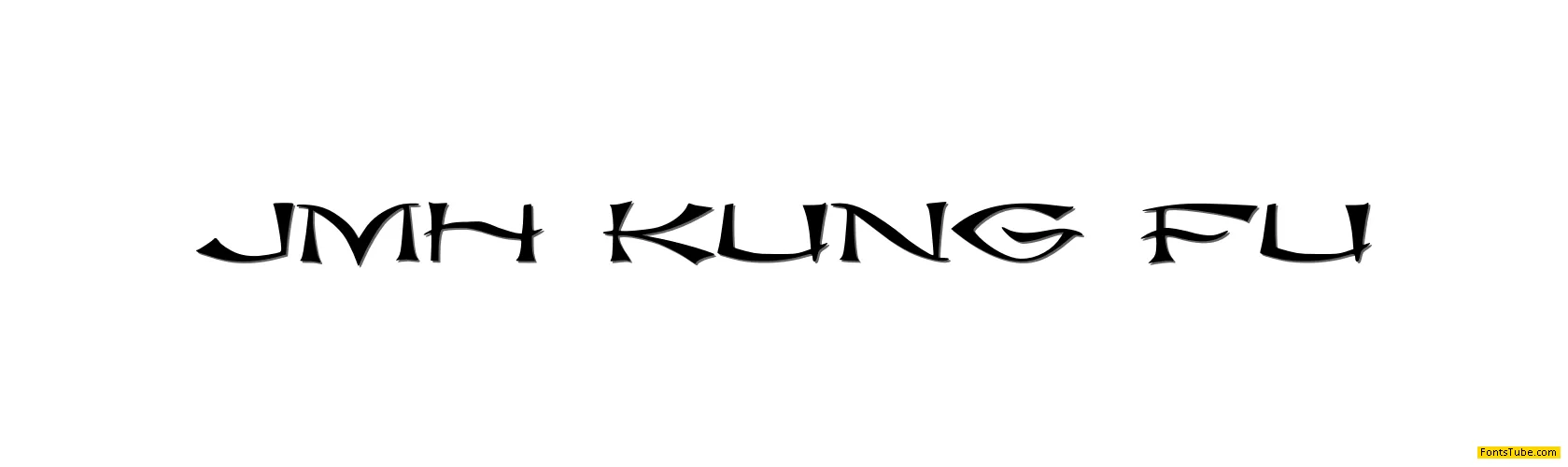 JMH kung fu Font