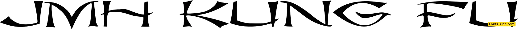 JMH kung fu Font