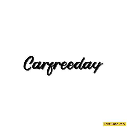 Carfreeday Font