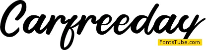 Carfreeday Font