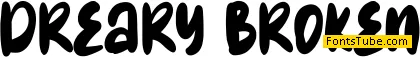 Dreary Broken Font
