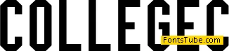 College Font Family