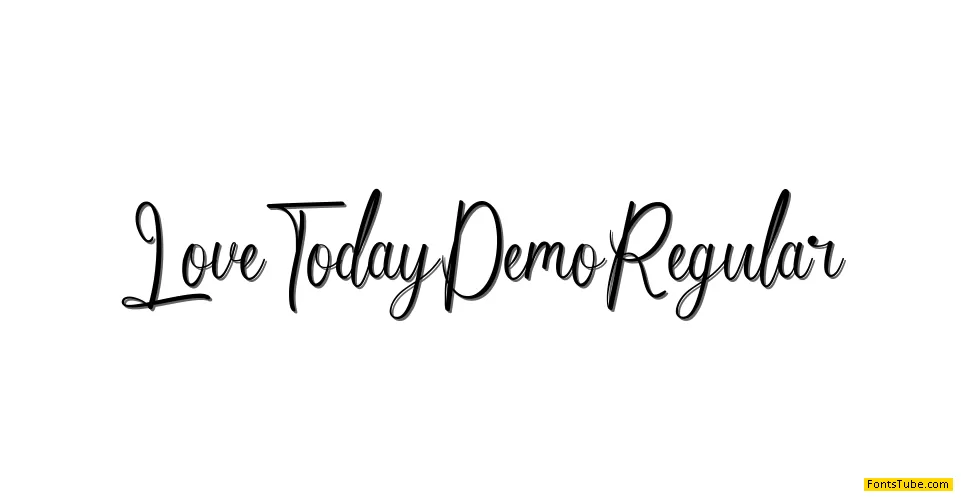 Love Today Demo Font