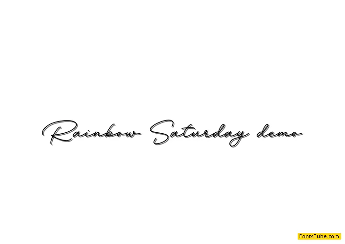 Rainbow Saturday Font
