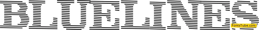Blue lines Font