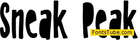 Sneak Peak Font