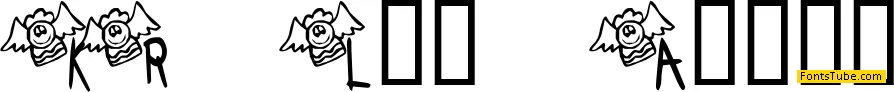 KR Lil Angel Font