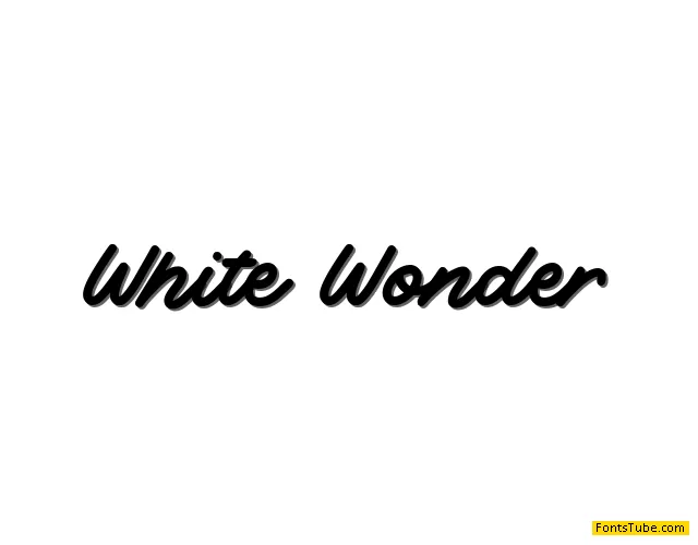 White Wonder Font