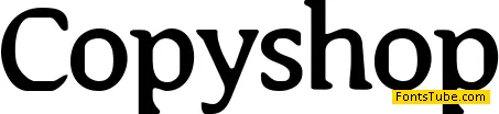 Copyshop Font