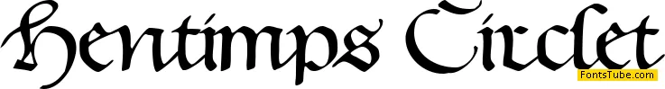 Hentimps Circlet Font