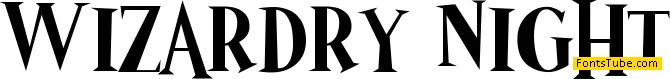 Wizardry Night Font