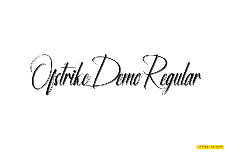 Ofstrike Demo Font