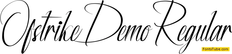 Ofstrike Demo Font