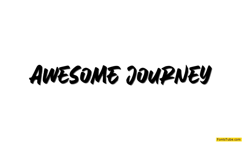 AweSomE JouRneY Font