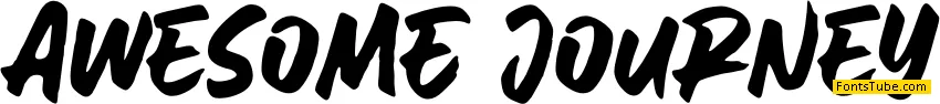 AweSomE JouRneY Font