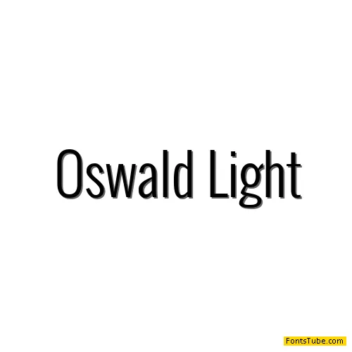 Oswald Font Family