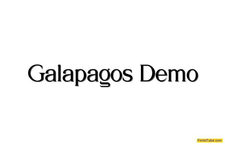 Galapagos Font