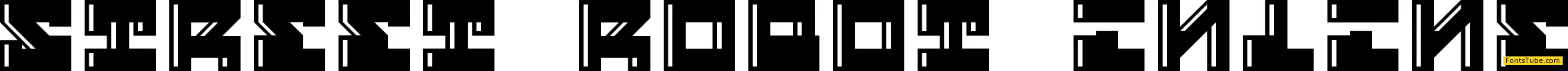 Street Robot Inline Font