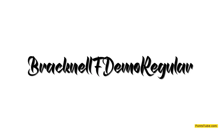 Bracknell F Demo Font